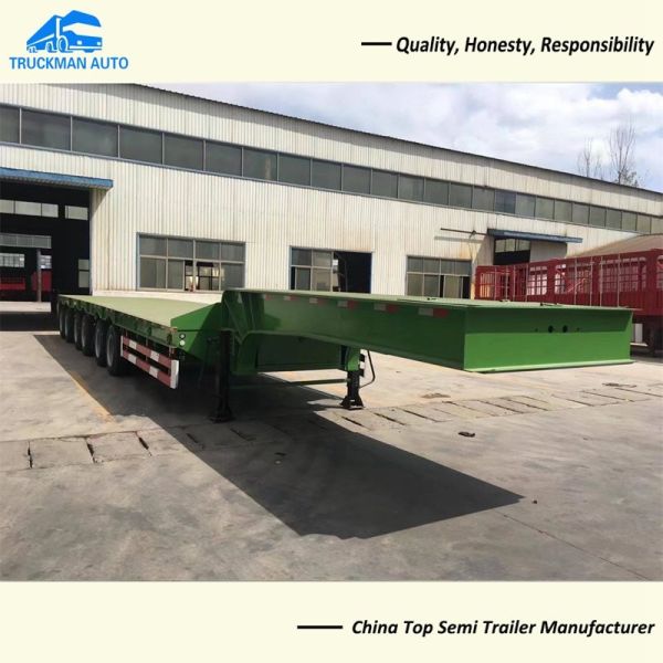 Buy cheap 120 Tons Lowbed Semi Trailer 6 Axle HG60 Material from wholesalers