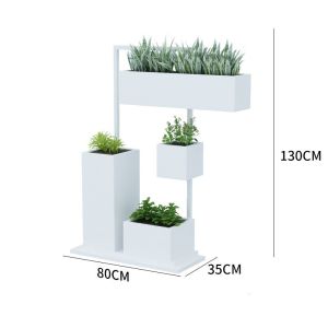Buy cheap Garden white large outdoor flower pots stand and planters set from wholesalers