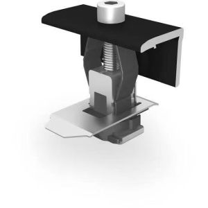 China Black Or Silver Mid Clamp End Clamp Kit For Solar Panel Mounting On Ground on sale