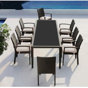 Leisure Modern PE Rattan outdoor Chair and table sets Aluminium Garden wicker