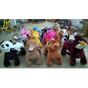 Buy cheap Hansel kids ride on plush animal scooter and children amusement animals scooter with motorized animals from wholesalers