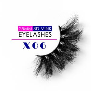 Customized Very Natural False Eyelashes 25MM Length With Packaging Box