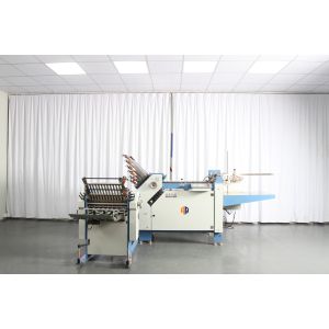 Buy cheap Cost-effective A3 Leaflets Insert Paper Cross Folding Machine With Gear Driving Paper Folder from wholesalers