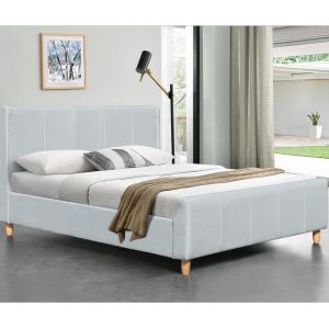 Buy cheap Platform Customizable Simple Upholstered Bed Frame With Footboard from wholesalers
