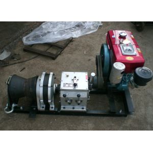 Buy cheap Cable Winch Puller 5 Ton Diesel Engine Fast Speed Winch Belt Driven from wholesalers