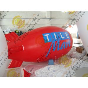 Durable Inflatable Helium Zeppelin , B1 Colorful Fireproof Inflatable Airship