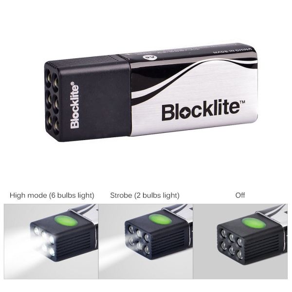 Buy cheap 9 Volt Bright LED Torch Flashlight Camping Flashlight Pocket Light With Flash Alarm Mode from wholesalers