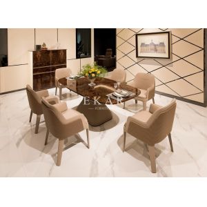 Popular Design of Furniture Store Granite Dining Table W001D1E