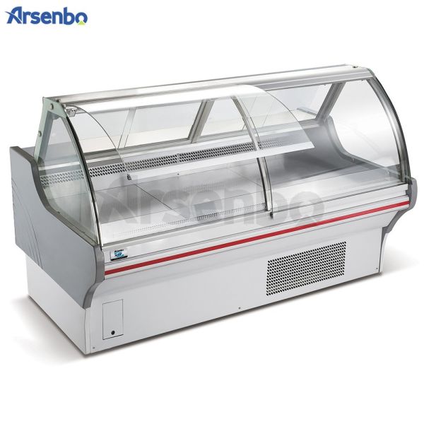 Quality Supermarket Deli Display Cooler Practical Antiwear For Hot And Cold Food for sale