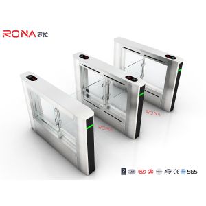 Stainless Steel Turnstile Barrier Gate Swing Retractable Safety Flap Barrier