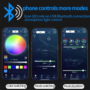 Buy cheap 5V PVC USB LED Strip Lights 110cm with APP Remote Control Multi Lighting Modes for Interior Atmosphere from wholesalers