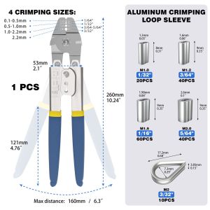 Buy cheap Rustproof Portable Wire Crimp Sleeves Swaging Tool Multipurpose from wholesalers