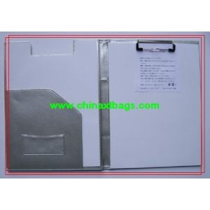 Buy cheap Folder PUJL-001 Made of silver color PU leatherette from wholesalers