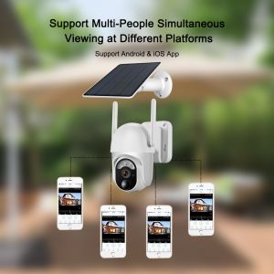 Buy cheap 4G Outdoor PTZ Surveillance Camera 360 Degree Swiveling Wireless PIR Full Color from wholesalers