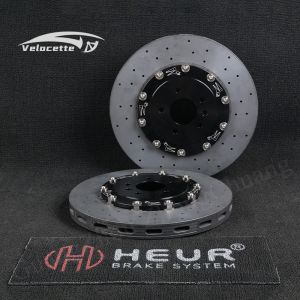Buy cheap HEUR Audi carbon ceramic brake discs For Customize A6(C5/4Y8) 1.8L 390*36mm front wheel from wholesalers