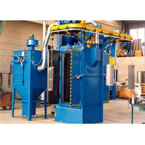 Roller Conveyor Automatic Sandblasting Machine New Condition For Metal Cleaning