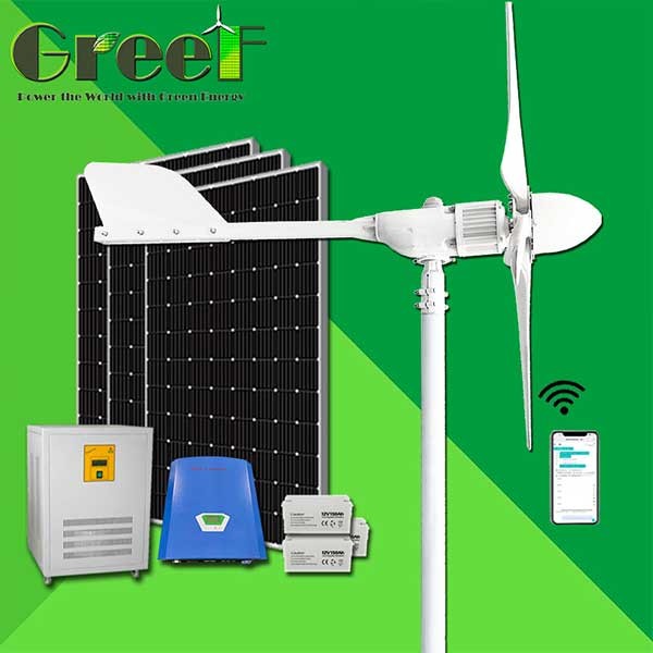 Buy cheap 3KW Easy Residential Grid Tie On/Off-grid Solar Hybrid Wind Turbine To Generate Electricity from wholesalers