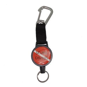 Buy cheap Diving Metal Retractable Key Chain , Customized Stainless Steel Carabiner Clip from wholesalers