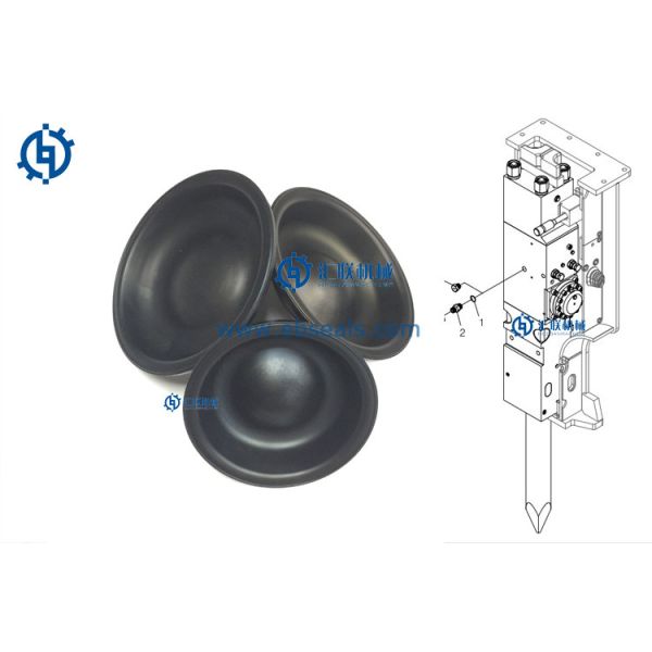 Quality EH24A Everdigm Hydraulic Breaker Diaphragm 100% New Condition Shockproof for sale