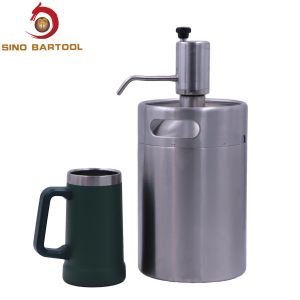 Buy cheap FDA Mini 130l Home Beer Keg Dispenser , Pressurized Mini Keg from wholesalers