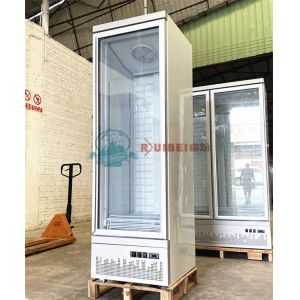 400L upright soft drink beverage display cooler freezing showcase chiller for