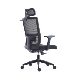 Buy cheap ODM Black Ergonomic Mesh Swivel Office Chair With Coat Hanger from wholesalers