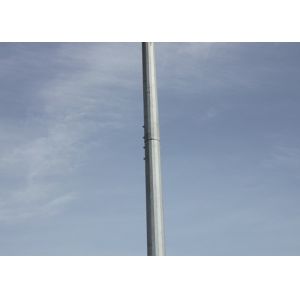 Q235B Steel Monopole Telecommunications Tower , Antenna Microwave Cell Phone