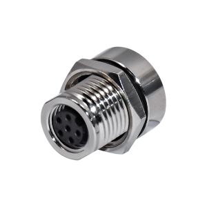 Buy cheap M8 Auto Female 6pins Front Cricular Screw Panel Mount Connector IP67 Socket from wholesalers
