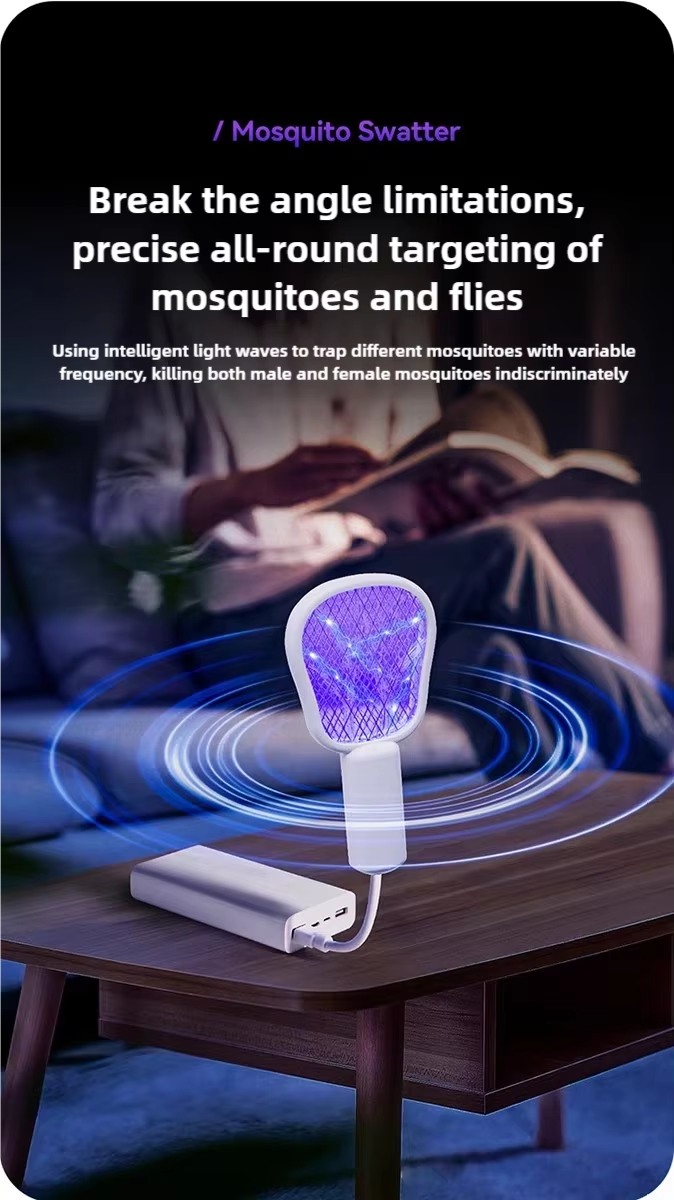 Buy cheap JZ 3 in 1 USB Type Portable Mosquito Lamp with Night Light and High Voltage Swatter Safe Wet Bug Zapper Solid State from wholesalers