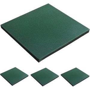 Buy cheap Interlocking Tiles 20X20X1 Heavy Duty Rubber Tile Green Non-Slip Outdoor Rubber Flooring Mat For Playground Park from wholesalers