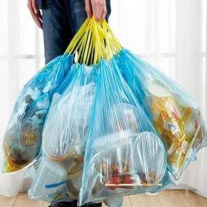 Embossing Surface Handling 2023 Beige Biodegradable Tall Kitchen Drawstring