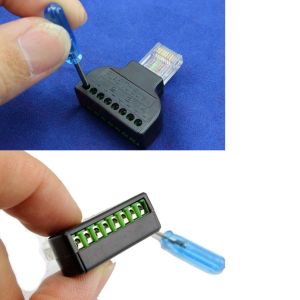 Buy cheap RJ45 Male 8P8C to 8 Pin Screw Terminal Block Adapter for CCTV Video Solution from wholesalers