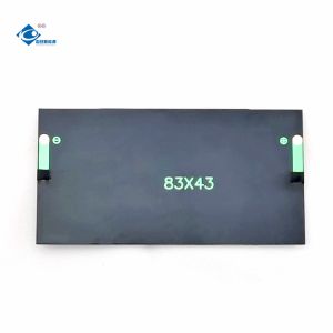 2V Customized Small Epoxy Solar Panels ZW-8343 Transparent 0.48W Poly Silicon