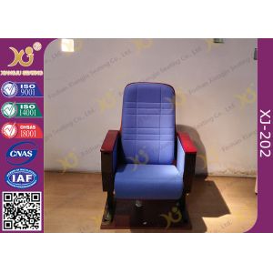 Buy cheap Upholstered Ergonomic High Grade Fold Up Auditorium Seating / Movie Theater Chairs from wholesalers