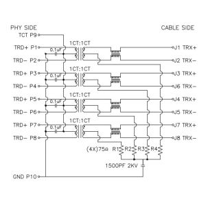 RJMG221ST12452T Amphenol Modular Jack With Integrated Magnetics