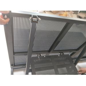 Buy cheap Temporary Concert Stage Crowd Control Barriers Folding Power Coated Surface from wholesalers