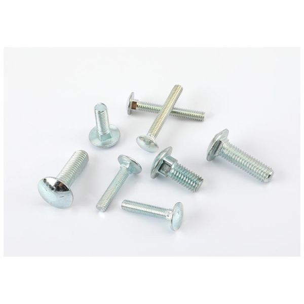 Quality Din603 Blue White Zinc Square Head Lag Bolts Mushroom Head Decorative Carriage Bolts Coach Bolt for sale