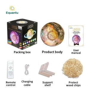 APP Control Starry Sky 18 Reciters Quran Moon Lamp