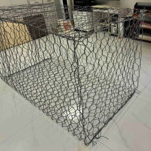 Buy cheap Triple Twist Low Carbon Steel Wire Gabion Basket 2*1*1m Easy to Install for River Protection from wholesalers