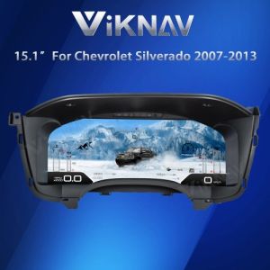 Buy cheap Viknav 15.1 Inch LCD Screen Car Digital Cluster For Chevrolet Silverado GMC Sierra 2007-2013 Linux System Car Digital Speedometer Dashboard Panel Instrument Panel Virtual Cockpit from wholesalers