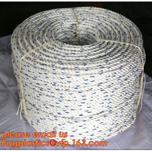 1/2 in. White Twist polyester rope, cheap and quality 3 inch polypropylene