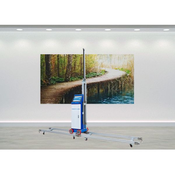 8 Core CPU Vertical Wall Inkjet Mural Printer 9600DPI H Rail For Ceramic Tile
