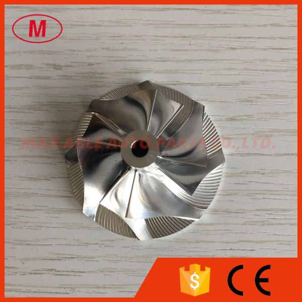 Buy cheap KP39 33.50/46.00mm 4+4 blades turbo Billet/milling/aluminum 2024 compressor wheel for 5439-970-0045 from wholesalers
