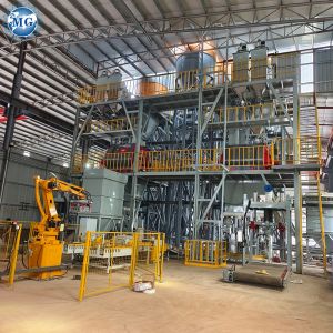 Buy cheap Dry Mix Powder Mortar Mixing Plant Wall Putty Skim Coat Sand Cement Mixer Tile Adhesive Making Machine from wholesalers
