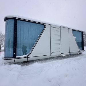 Buy cheap Custiomized Space Capsule House Hotel With Aluminum Plate Wall from wholesalers