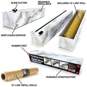 Buy cheap Refillable Pla Wrap Dispenser PVC Cling film Professional BPA Free Plastic Wrap Reusable Dispenser Slide Cutter from wholesalers