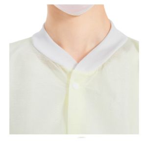 FDA Disposable Lab Coats , Long Sleeves Disposable Hospital Scrubs