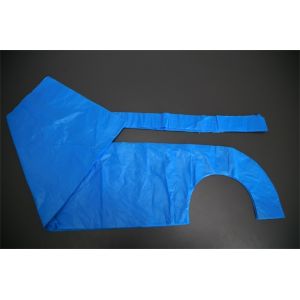 HDPE / LDPE Disposable Plastic Aprons , Flat Packed Disposable Craft Aprons