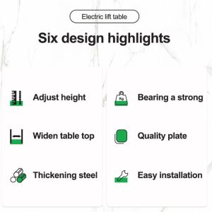 Buy cheap Adjustable Electric Standing Desk for Home Nordic Luxury Mid Century Modern Design from wholesalers