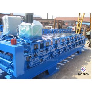 Two Waves Steel Double Deck Roll Forming Machine With Steel Plate Structure
